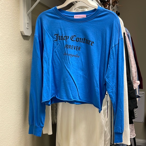 2 PIECE WOMENS JUICY COUTURE LONG SLEEVE TOP SZ M + SWEATPANT SZ S - Picture 2 of 8